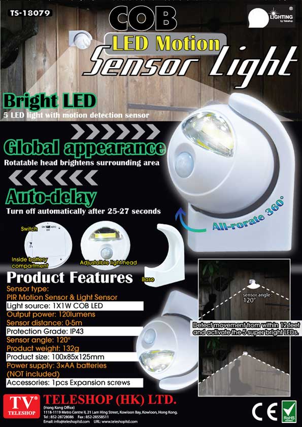 COB LED Motion Sensor Light