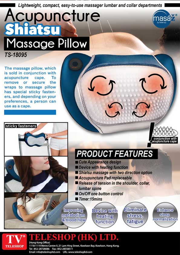 Acupuncture Shiatsu Massage Pillow