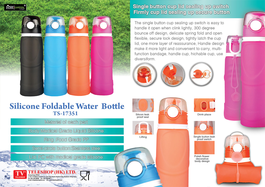 Silicone Foldable Water Bottle