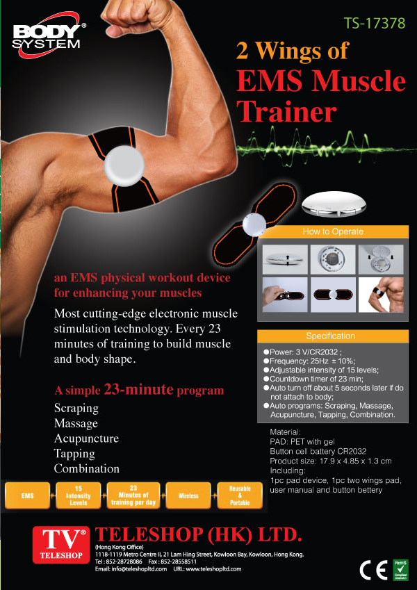 2 Wings Of EMS Muscle Trainer