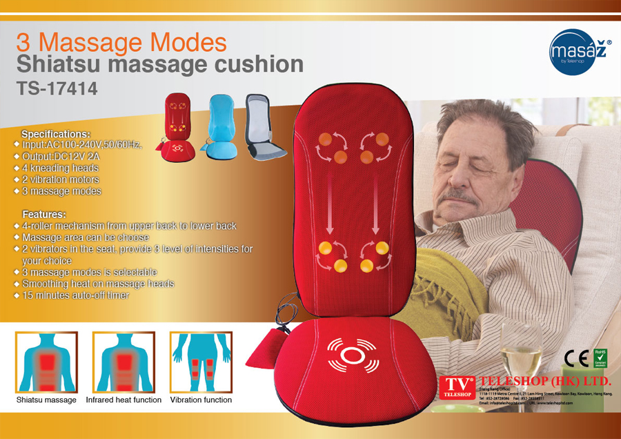 3 Massage Modes Shiatsu cushion