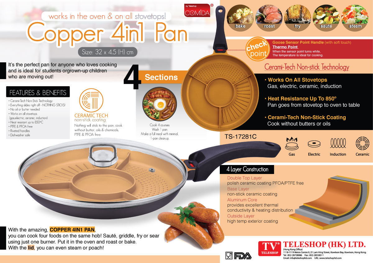 Copper 4in1 Pan
