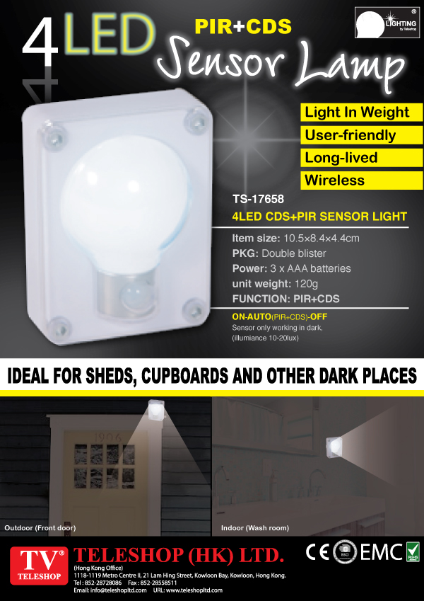 4 LED Sensor Lamp