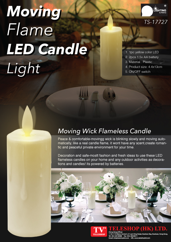 Moving Flame LED Candle Light